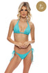 Luli Fama Pura Curiosidad Wavy Ruched Back Tie Side Bottom
